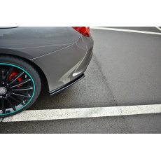 Maxton Design boční difuzory pod zadní nárazník pro Mercedes CLA C 117 Facelift/AMG-Line, černý lesklý plast ABS