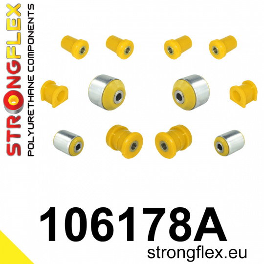 106178A: Strongflex Sada silentbloků předního zavěšení varianta SPORT