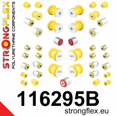 116295B: Strongflex Kompletní sada polyuretanových silentbloků pro zavěšení 116295B: Strongflex Kompletní sada polyuretanových silentbloků pro zavěšení