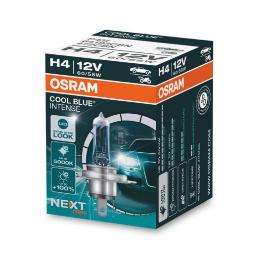 Autožárovky H4 12V 60/55W OSRAM COOL BLUE INTENSE