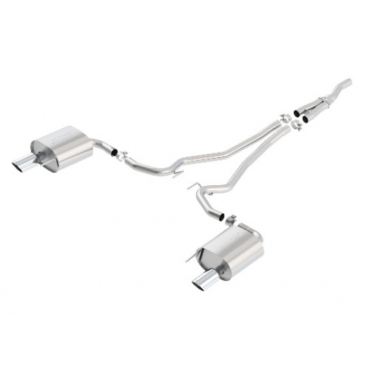 Borla Cat-Back výfukový systém "S-Type" pro Ford Mustang 2,3l EcoBoost RWD, 2-dvéř. mimo Convertible, r.v. od 2015-2020