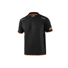 Sparco technické tričko Tucson, barva: černo-oranžová, velikost: XXXL