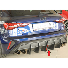 Rieger vložka zadního nárazníku pro Audi A3 GY 5-dvéř. (sportback), plast ABS bez povrchové úpravy