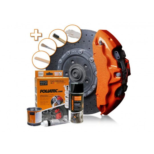 FOLIATEC dvousložková barva na brzdy, barva: Cosmic Orange Metallic