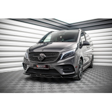 Maxton Design spoiler pod přední nárazník ver.5 pro Mercedes třída V W447F, černý lesklý plast ABS, AMG-Line