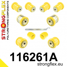 116261A: Strongflex Sada silentbloků předního zavěšení varianta SPORT 116261A: Strongflex Sada silentbloků předního zavěšení varianta SPORT