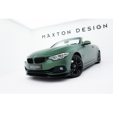 Maxton Design spoiler pod přední nárazník pro BMW řada 4 F32, F33, černý lesklý plast ABS, Cabrio / Coupe
