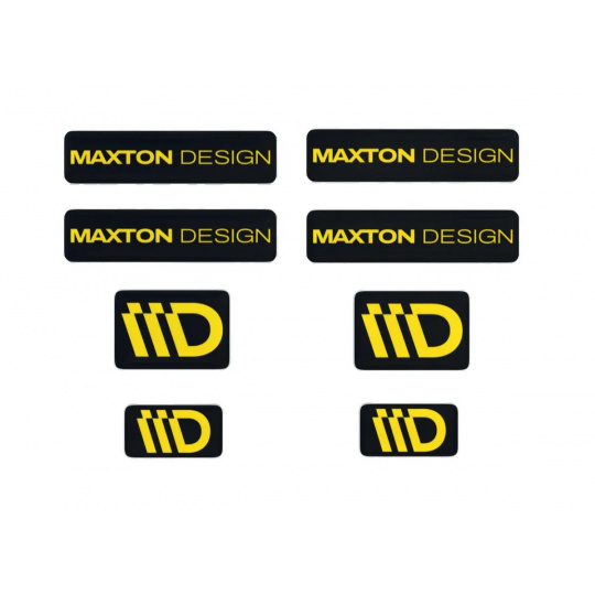 Maxton Design sada 3D samolepek 8 ks, barva: černá / žlutá Maxton Design sada 3D samolepek 8 ks, barva: černá / žlutá
