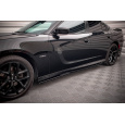 Maxton Design difuzory pod boční prahy pro Dodge Charger Mk7 Facelift SRT, černý lesklý plast ABS