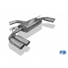 Fox Sportauspuff koncový tlumič výfuku s koncovkou 2x88x74 Typ 32 na obou stranách pro Audi A3 2012- s motorem 1.4 TFSI