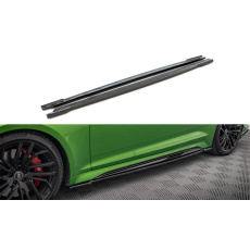 Maxton Design difuzory pod boční prahy pro Audi RS5 F5 FL, Carbon-Look