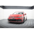 Maxton Design spoiler pod přední nárazník ver.4 pro Volkswagen Golf R-Line Mk8, černý lesklý plast ABS
