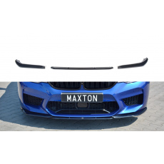 Maxton Design spoiler pod přední nárazník ver.2 pro BMW M5 F90, černý lesklý plast ABS