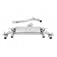 Milltek Sport výfukový systém cat-back GPF Back - bez rezonátoru (hlasitější) pro Volkswagen T-roc R 2.0TSI 300ps (MQB EVO modely s OPF/GPF) 2023-2024, typ koncovek: GT-100 titanové