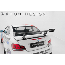 Maxton Design zadní křídlo s úzce rozkročenými držáky v.2 pro BMW řada 1 E82 1M, materiál pravý karbon