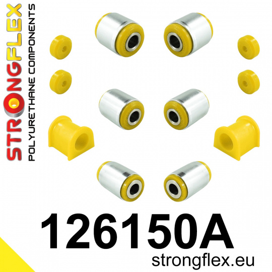 126150A: Strongflex Sada silentbloků zadního zavěšení varianta SPORT 126150A: Strongflex Sada silentbloků zadního zavěšení varianta SPORT