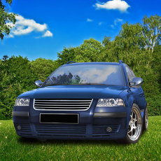 JOM přední maska VW Passat 3BG (od 10.00) - bez znaku, chrom
