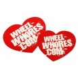 Wheel Whores samolepka - Red Heart (2ks)