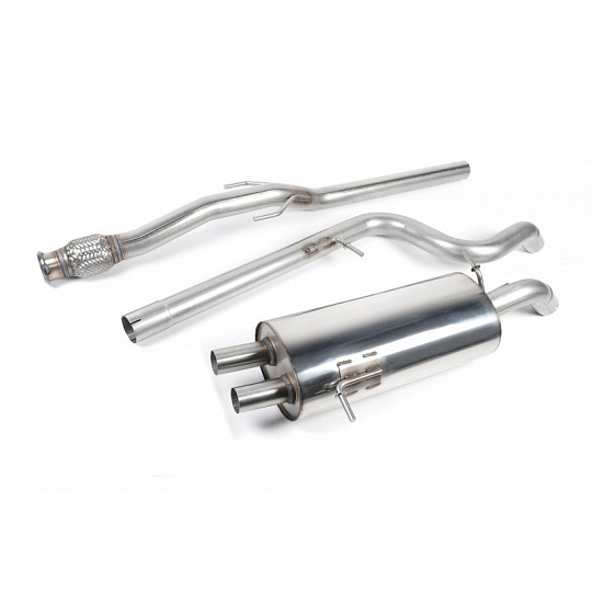 Milltek Sport výfukový systém cat-back bez rezonátoru (hlasitější) pro Citroen DS3 1.6 THP 16V DSport 2010-2019, titanové koncovky