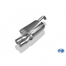 Fox Sportauspuff koncový tlumič výfuku s koncovkou 2x80 Typ 13 pro Toyota Corolla s motorem 1.4, 1.6, 1.8, 2.0 D