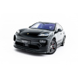 Maxton Design spoiler pod přední nárazník pro Porsche Macan EV Mk1, černý lesklý plast ABS