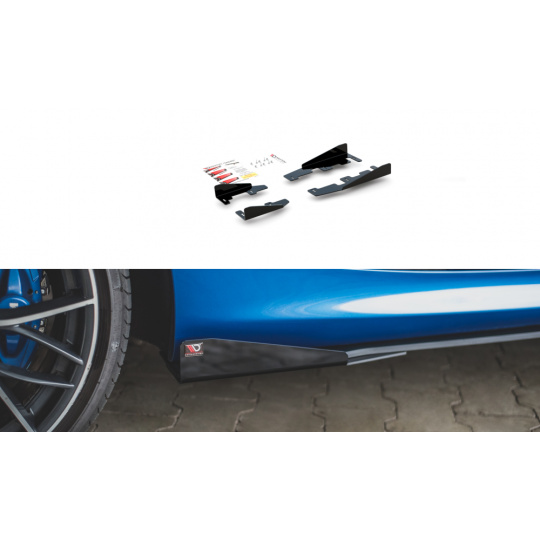 Maxton Design křidélka bočních difuzorů pro BMW řada 1 F20 M135I, černý lesklý plast ABS