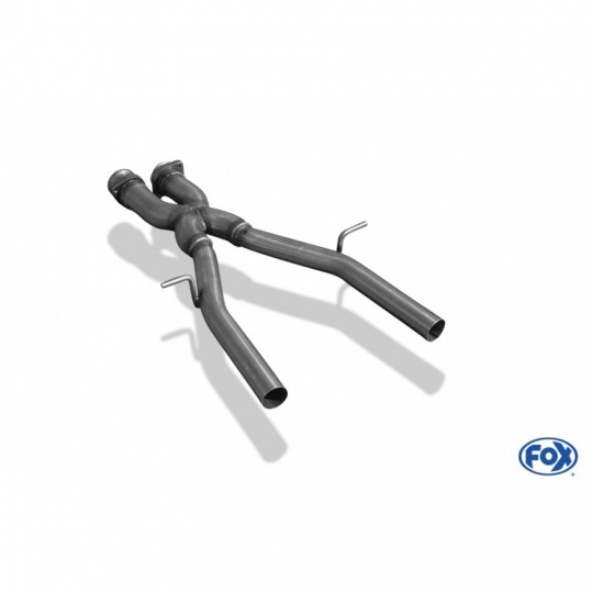 Fox Sportauspuff středové "x" vedení výfuku pro Mercedes SLK 171 s motorem 3.0, 3.5
