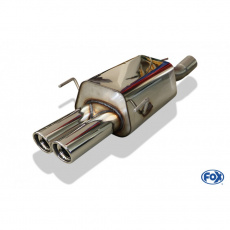 Fox Sportauspuff koncový tlumič výfuku s koncovkou 2x80 Typ 17 pro Opel Zafira A OPC s motorem 2.0