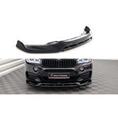 Maxton Design spoiler pod přední nárazník ver.3 pro BMW X6 F16, černý lesklý plast ABS, M-Pack