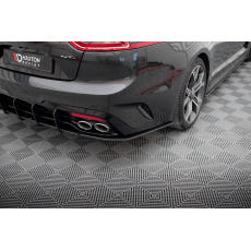 Maxton Design "Street Pro" boční difuzory pod zadní nárazník pro Kia Stinger GT-Line, plast ABS bez povrchové úpravy, s červenou linkou Maxton Design "Street Pro" boční difuzory pod zadní nárazník pro Kia Stinger GT-Line, plast ABS bez povrchové úpravy, s červenou linkou