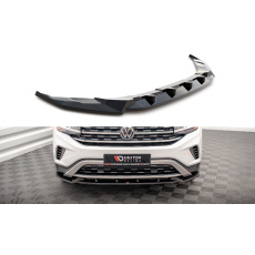 Maxton Design spoiler pod přední nárazník pro Volkswagen Atlas Cross Sport Mk1, černý lesklý plast ABS