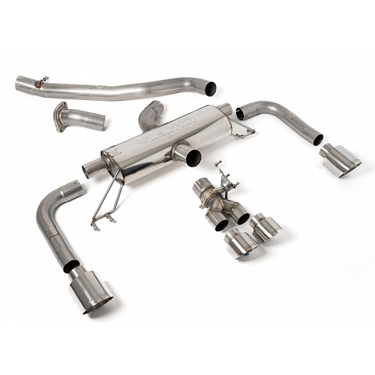 Milltek Sport výfukový systém secondary cat-back 76.2mm / 3" bez rezonátoru (hlasitější) pro Toyota Corolla GR Corolla 1.6 Turbo 2023-2024, typ koncovek: GT leštěné Milltek Sport výfukový systém secondary cat-back 76.2mm / 3" bez rezonátoru (hlasitější) pro Toyota Corolla GR Corolla 1.6 Turbo 2023-2024, typ koncovek: GT leštěné