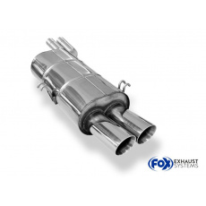 Fox Sportauspuff koncový tlumič výfuku s koncovkou 2x76 Typ 25 pro BMW řada 5 E34 s motorem 4.0