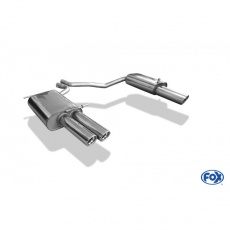 Fox Sportauspuff koncový tlumič výfuku s koncovkou 2x76 Typ 17 na obou stranách pro Seat Exeo 2,0l TFSI s motorem 2.0