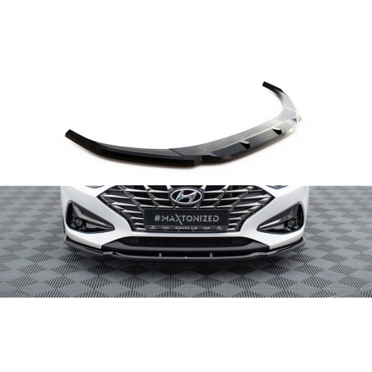 Maxton Design spoiler pod přední nárazník pro Hyundai I30 MK3 Facelift, černý lesklý plast ABS