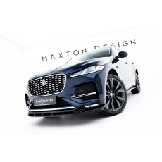Maxton Design spoiler pod přední nárazník pro Jaguar F-Pace R-Sport Mk1 Facelift, černý lesklý plast ABS Maxton Design spoiler pod přední nárazník pro Jaguar F-Pace R-Sport Mk1 Facelift, černý lesklý plast ABS