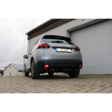 Fox Sportauspuff koncový tlumič výfuku s koncovkou 145x65 Typ 59 na obou stranách pro Peugeot 2008 2013- s motorem 1.2