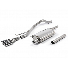 Milltek Sport výfukový systém DPF-Back s rezonátorem (tišší) pro Volkswagen Transporter \ Caravelle T6 LWB 150/180/204PS 2.0l BiTDI 2WD a 4MOTION 2015-2024, dvojitá oválná koncovka, typ koncovek: oválné leštěné