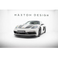 Maxton Design spoiler pod přední nárazník v.1 pro Porsche Cayman 982c, černý lesklý plast ABS, 718 GTS