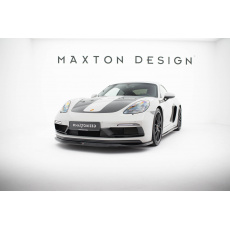 Maxton Design spoiler pod přední nárazník v.1 pro Porsche Cayman 982c, černý lesklý plast ABS, 718 GTS Maxton Design spoiler pod přední nárazník v.1 pro Porsche Cayman 982c, černý lesklý plast ABS, 718 GTS