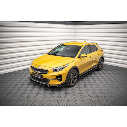 Maxton Design spoiler pod přední nárazník pro Kia Xceed Mk1, černý lesklý plast ABS