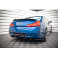 Maxton Design středový spoiler pod zadní nárazník pro Infiniti G37, černý lesklý plast ABS