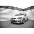 Maxton Design spoiler pod přední nárazník ver.2 pro Seat Leon Mk3, černý lesklý plast ABS