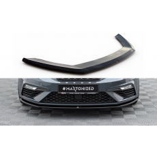 Maxton Design spoiler pod přední nárazník ver.1 pro Seat Leon Cupra Mk3 Facelift, černý lesklý plast ABS Maxton Design spoiler pod přední nárazník ver.1 pro Seat Leon Cupra Mk3 Facelift, černý lesklý plast ABS