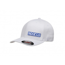 Sparco kšiltovka Flexfit, barva: bílá, velikost: L-XL Sparco kšiltovka Flexfit, barva: bílá, velikost: L-XL