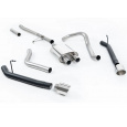 Milltek Sport výfukový systém cat-back Rear Exit (snižuje světlou výšku v zadní části vozidla) pro Jeep Gladiator (JT) 3.6 V6 2020-2024, GT-115 leštěné koncovky