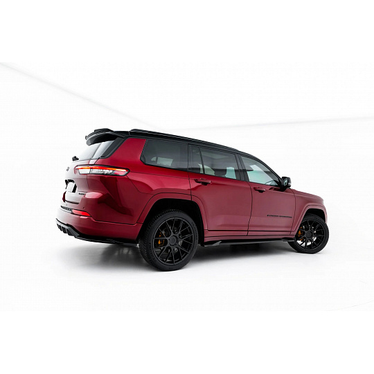 Maxton Design difuzory pod boční prahy pro Jeep Grand Cherokee L Mk5, černý lesklý plast ABS