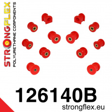 126140B: Strongflex Sada silentbloků zadního zavěšení 126140B: Strongflex Sada silentbloků zadního zavěšení