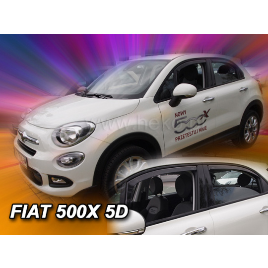 HEKO ofuky oken Fiat 500 X 5dv (od 2015) přední + zadní