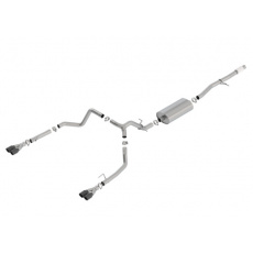 Borla Cat-Back výfukový systém "Touring" pro Chevrolet Silverado 1500 5,3l V8, s aut. převodovkou, EC/SB 78,8", CC/SHB 69,3", r.v. 2019-2020, typ koncovek: černé